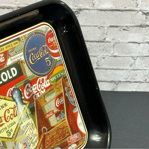 Coca Cola Through The Years By Sandra E Porter 1990 Vintage Serving Tray - Picture 11 of 16